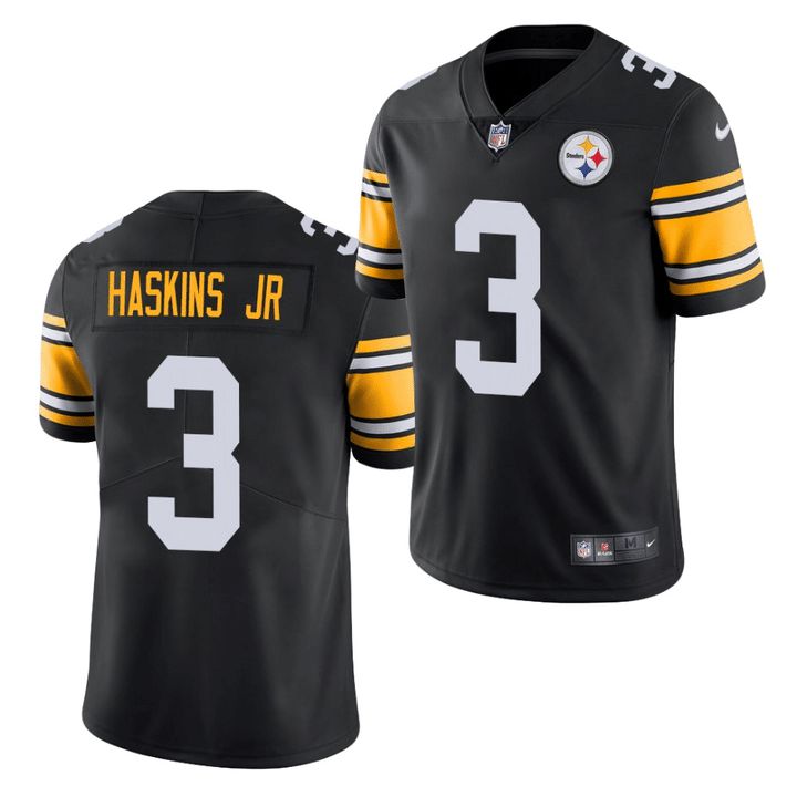 Men Pittsburgh Steelers #3 Dwayne Haskins jr Nike Black Vapor Limited NFL Jersey->pittsburgh steelers->NFL Jersey